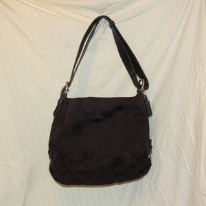 BLACK COACH SIGNATURE DUFFEL PURSE 15067